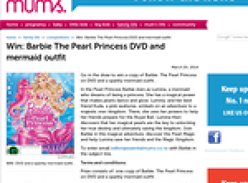 Win a Barbie The Pearl Princess DVD and mermaid outfit