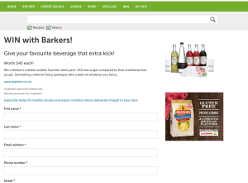 Win a Barker's crafted cordials Summer drink pack