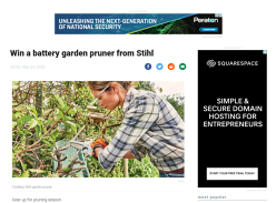 Win a battery garden pruner from Stihl