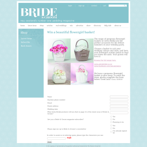 Win a beautiful flowergirl basket