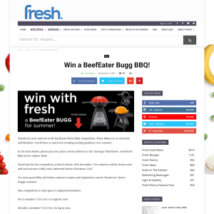 Win a BeefEater Bugg BBQ