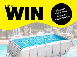 Win a Bestway Power Steel Rectangle 4.12m Pool