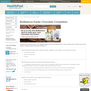 Win a BioBalance Make Your Own Chocolate prize pack