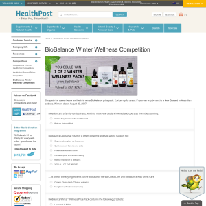 Win a BioBalance prize pack