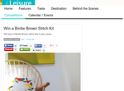 Win a Birdie Brown Stitch Kit