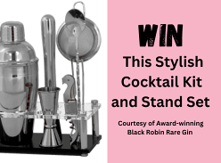 Win a Black Robin Rare Gin Cocktail Kit & Stand Set