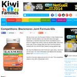 Win a Blackmores Joint Formula 60s