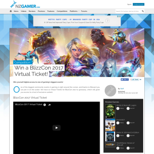 Win a BlizzCon 2017 Virtual Ticket