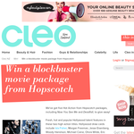 Win a blockbuster movie package from Hopscotch