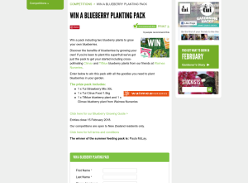 Win a blueberry planting pack