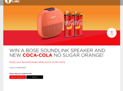 Win a Bose Soundlink Speaker and new Coca-Cola No Sugar Orange