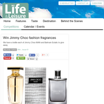 Win a bottle each of Jimmy Choo MAN and Balmain Extatic