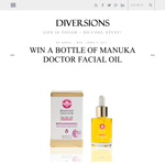 Win a bottle of Manuka Doctor Replenishing Facial Oil