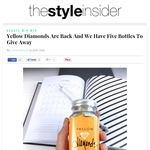 Win A bottle of  Yellow Diamonds 