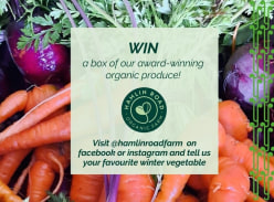 Win a box of award-winning organic produce from Hamlin Road Organic Farm.