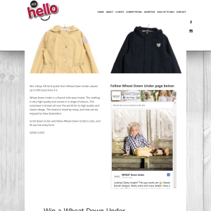 Win a Boys OR Girls Jacket