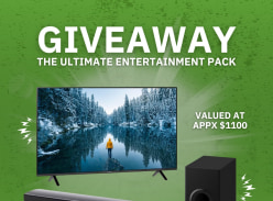 Win a Brand New 4K LED Panasonic Smart TV with a Soundbar