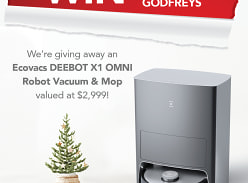 Win a brand new Ecovacs DEEBOT X1 Omni Robot Vacuum and Mop