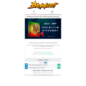 Win a Brawlout themed PlayStation 4 PRO console