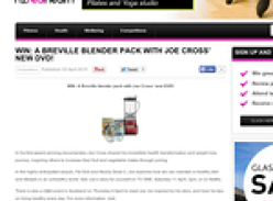 Win A Breville blender pack with Joe Cross' new DVD!
