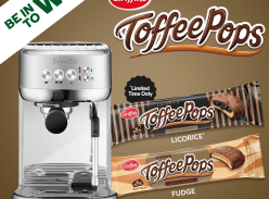 Win a Breville Espresso Machine + 5 Toffee Pack