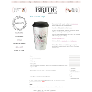 Win a ‘Bride’ cup