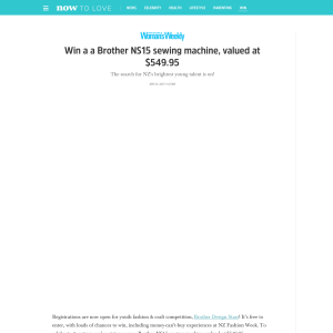 Win a Brother NS15 sewing machine