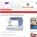 Win a Brother NX400 sewing machine!