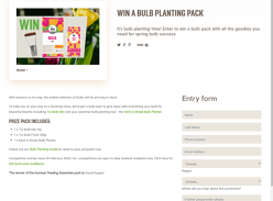 Win a Bulb Planting Pack