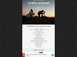 Win a Camera Bundle (DJI Inspire 2/GoPro Hero6/Fujifilm X-T2/etc)