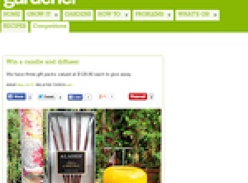 Win a candle and diffuser