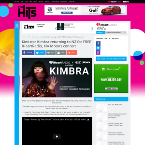 Win a chance to be at Kimbra's concert