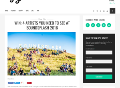Win a chance to see 4 artists at Soundsplash 2018