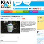 Win a Cheeky Wipes kit