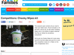 Win a Cheeky Wipes kit