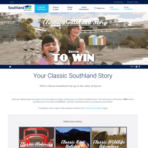 Win a Classic Southland trip