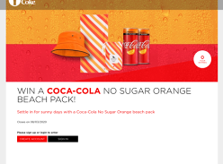 Win a Coca-Cola No Sugar Orange Beach Pack