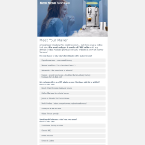 Win A Coffee Machine
