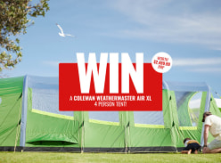 Win a Coleman Weathermaster Air XL 4 Person Tent