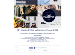 Win a complete Man Makeover