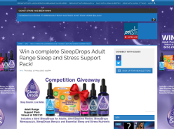 Win a complete SleepDrops Adult Range Sleep and Stress Support Pack