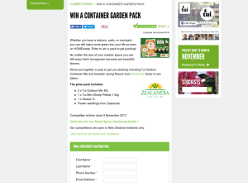 Win a container garden pack