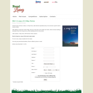 Win a copy of A Way Home