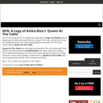 Win A copy of Anika Moa's 'Queen At The Table'