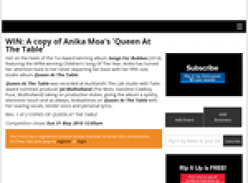 Win A copy of Anika Moa's 'Queen At The Table'
