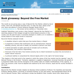 Win a copy of Beyond the Free Market