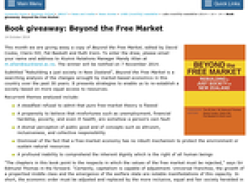 Win a copy of Beyond the Free Market