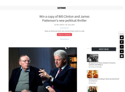 Win a copy of Bill Clinton and James Patterson's new political thriller