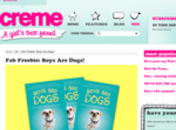 Win a copy of Boys Are Dogs!