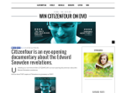 Win a copy of Citizenfour on DVD